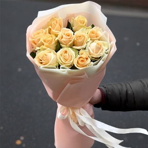 Букет из 11 роз Пич Аваланж (60 см) в Можайске