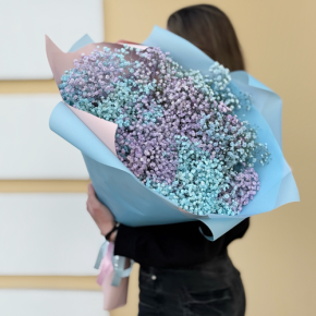 Букет "Радуга" из 15 гипсофил в Можайске