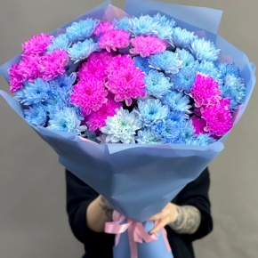 Букет "Матильда" из 15 кустовых хризантем в Можайске