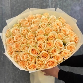 Букет из 51 розы Аваланж (60 см) в Можайске