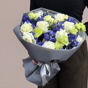 Букет из ароматных гиацинтов и эустом в Можайске
