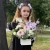 Композиция с георгинами на 1 сентября в белом ящике в Можайске