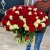 Букет 151 роза красный и белый микс (60 см) в Можайске