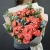 Букет "Фортуна" из коралловых роз и оксипеталума в Можайске Букет "Фортуна" из коралловых роз и оксипеталума в Можайске