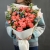 Букет "Фортуна" из коралловых роз и оксипеталума в Можайске Букет "Фортуна" из коралловых роз и оксипеталума в Можайске