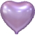 Сердце сиреневое фольгированный шар с гелием (45 см) в Можайске