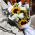 Букет "Солнечный цветочек" из подсолнуха, гиперикума, хризантем и орнитагалума в Можайске