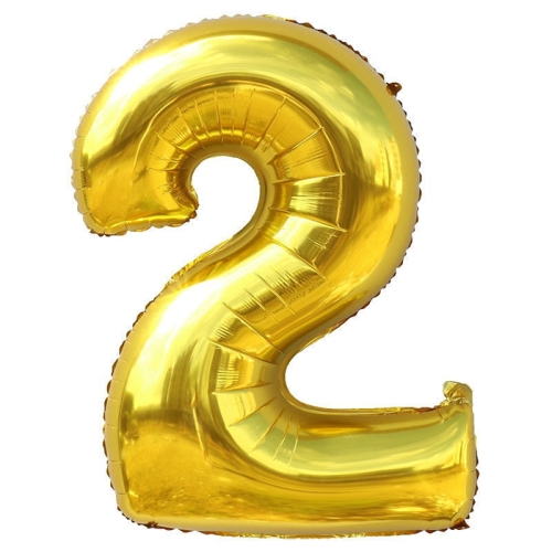 Шар гелиевый цифра 2 (40х102 см) в Можайске